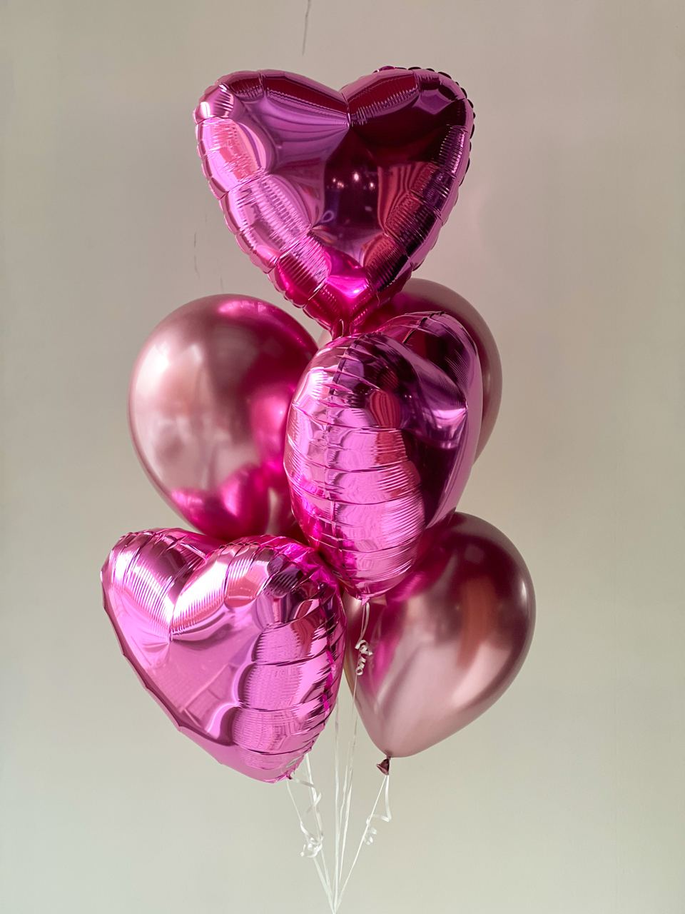 Сет "Rose" фонтан их фольгированных шаров