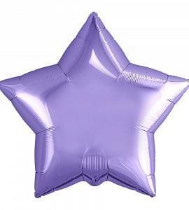 Шар - Лиловая фольгированная звезда 48 см