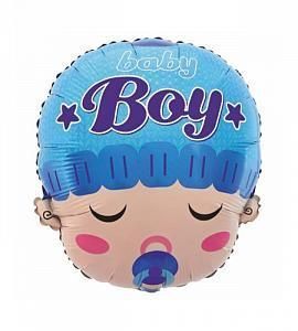 Шар фольгированный - Малыш в шапочке - 23"