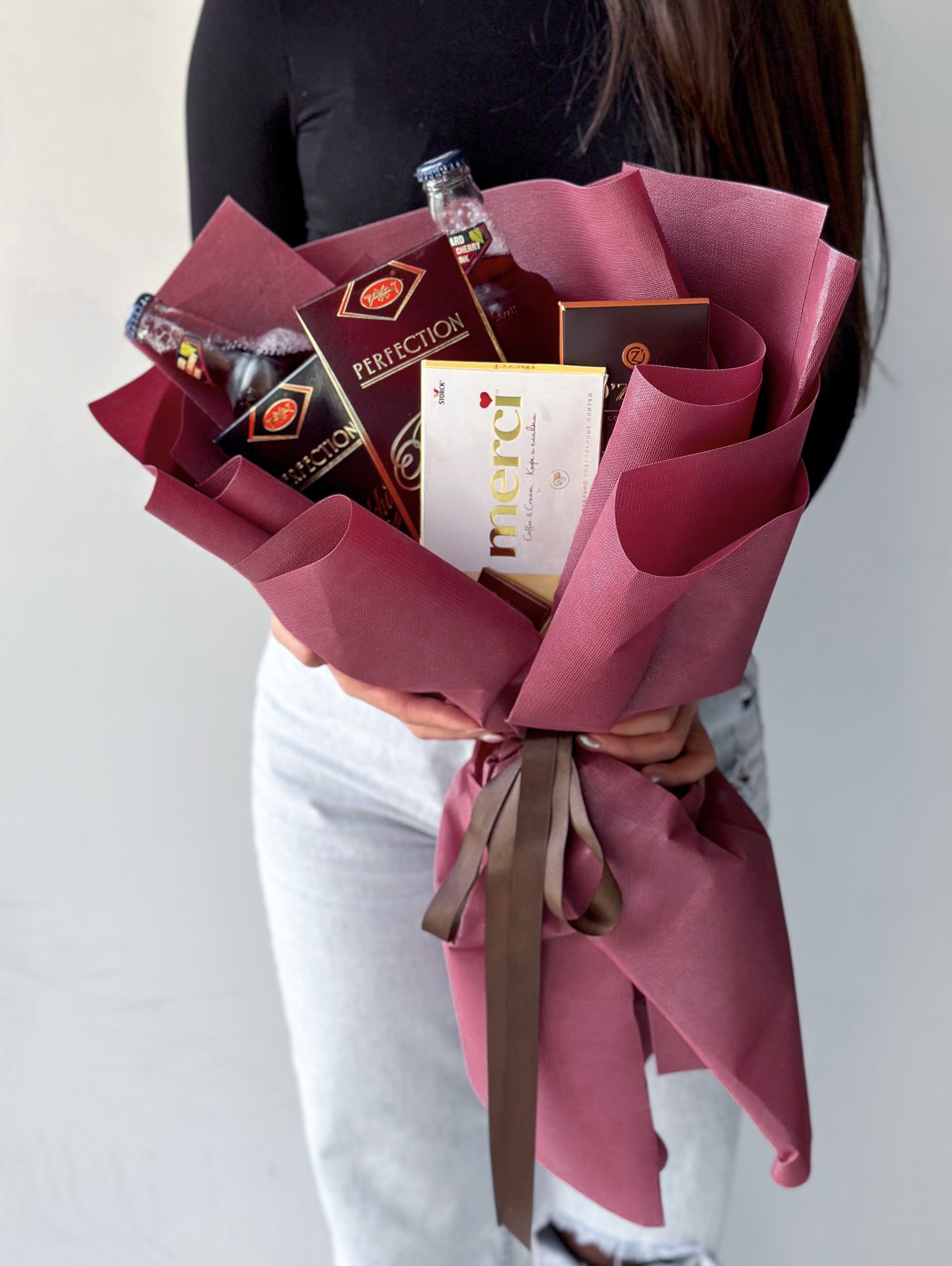 Композиция "Романтик" букет с пивом и шоколадом