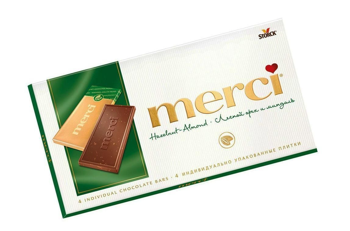 Плитка шоколада "Merci"
