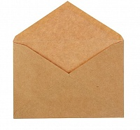 Конверт почтовый крафт С6, 114 х 162 мм, треугольный клапан, клей, 90 г/м2, в упаковке 1000 штук