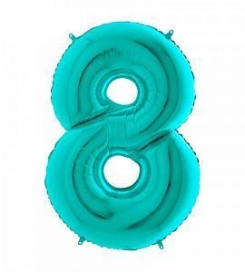 Цифра 8 (бирюзовый)