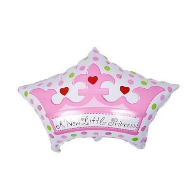 Шар фольгированный - Корона (розовая) - 19"