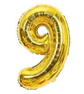 Цифра 9 (золото)