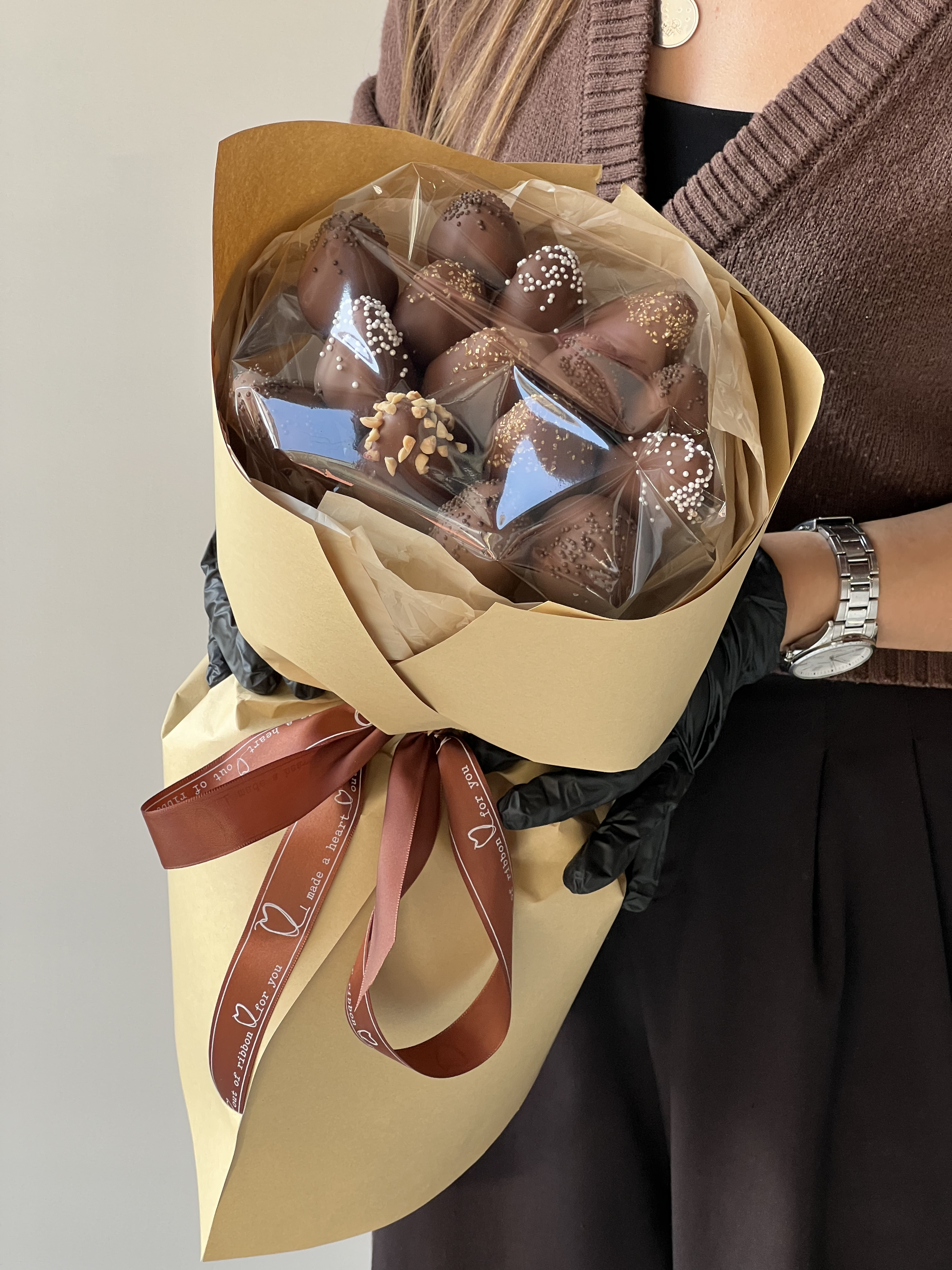 Клубничный букет "Шоко" 