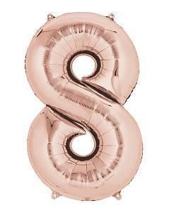 Цифра 8 (розовое золото)
