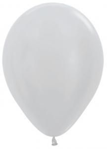 Латексный шар - Металлик серебряный - 30 см
