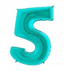 Цифра 5 (бирюза)