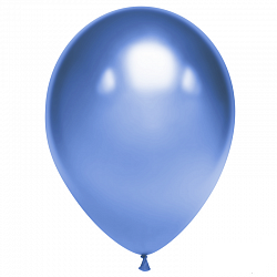Латексный шар - Хром синий - 30 см