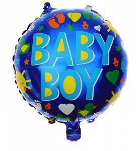 Шар фольгированный - Малыш (baby boy) - 18"