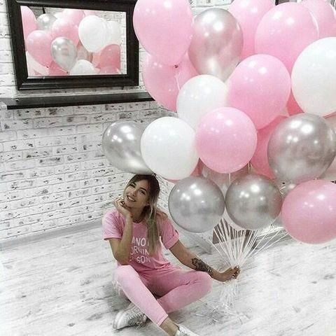 Облако из шаров "Девушке"