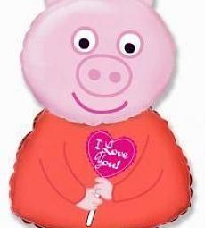 ФОЛЬГИРОВАННЫЙ ШАР - Свинка Пеппа - 33"
