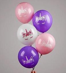 Латексный шар - Мордочка единорога - 30 см