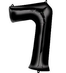 Цифра 7 (черный)