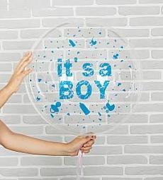Шар прозрачный - It's a boy - 18"