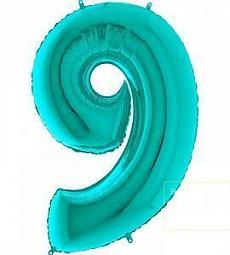 Цифра 9 (бирюзовый)