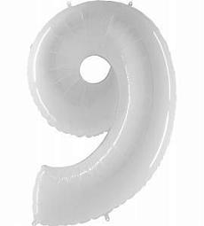 Цифра 9 (белый)