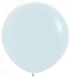 Большой воздушный шар белого цвета 91 см