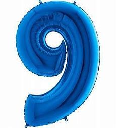Цифра 9 (синий)