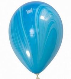 Латексный шар - Агат Синий - 20 см
