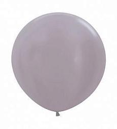 Большой воздушный шар серого цвета 91 см