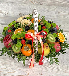 Корзины с фруктами и цветами "Экзотика"