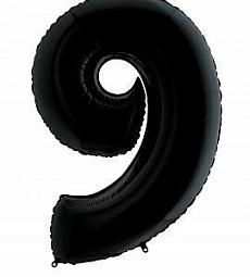 Цифра 9 (черный)