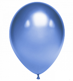 Латексный шар - Хром синий - 30 см