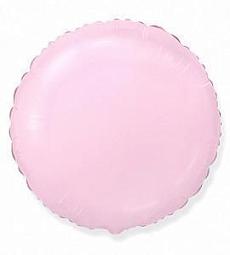 Шар - розовый фольгированный круг 48 см