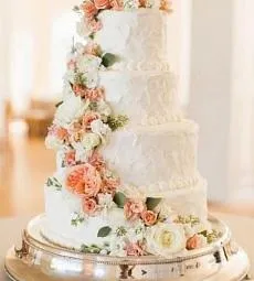 Свадебный торт " Персиковое счастье"